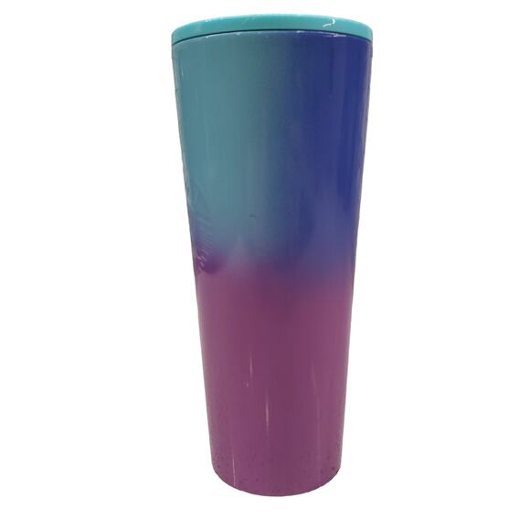 Starbucks Venti Turquoise Magenta Ombre Stainless Steel Tumbler Summer 2021 - Picture 2 of 11